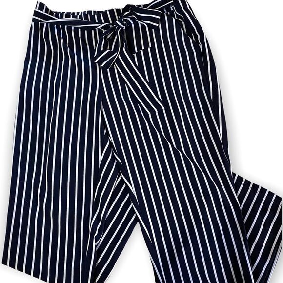 Mosaic & Co (XL) Navy & White Striped Pants - Picture 5 of 7
